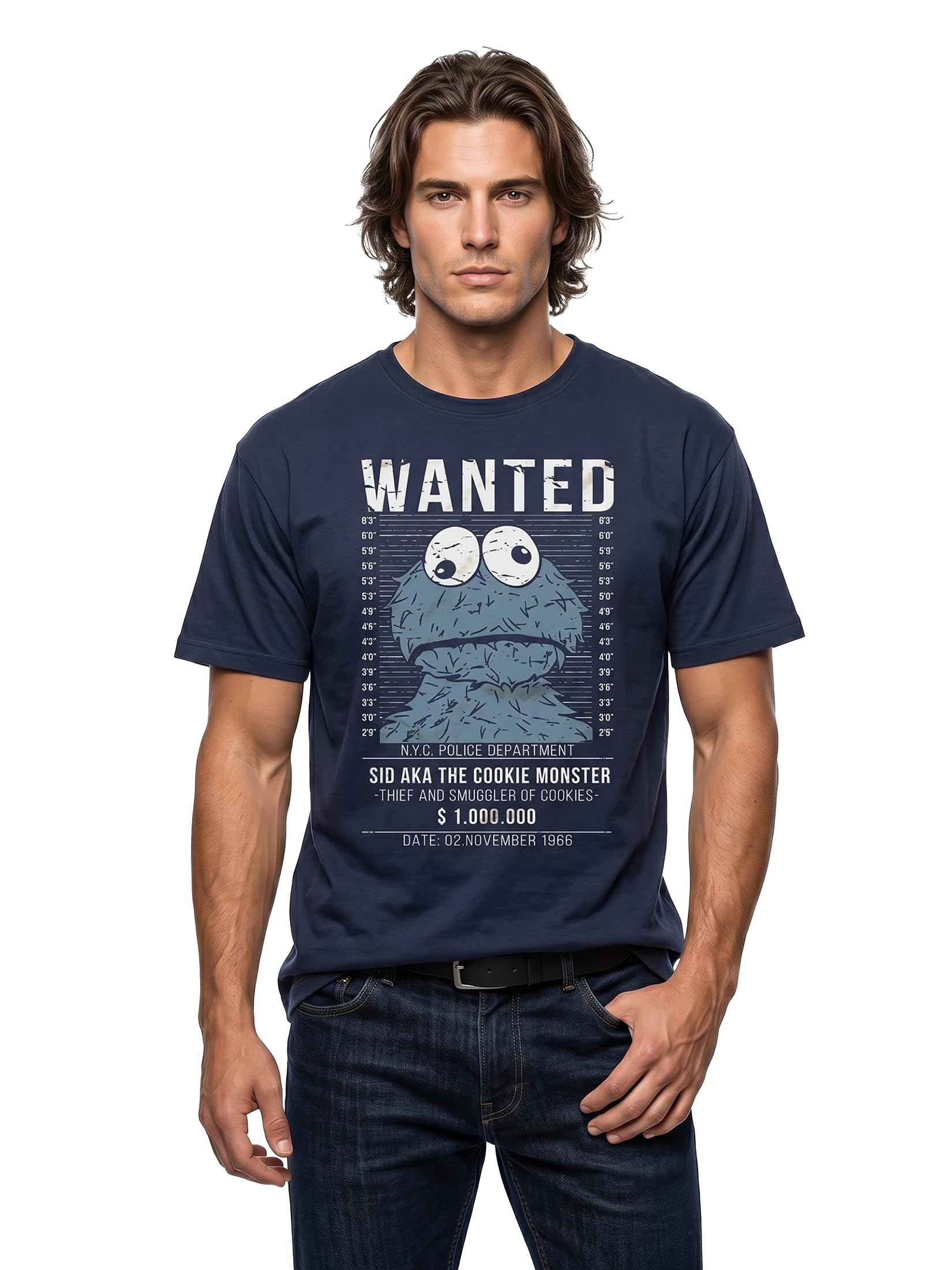 MAKAYA Wanted T-Shirt Uomo XL 100% Cotone Girocollo