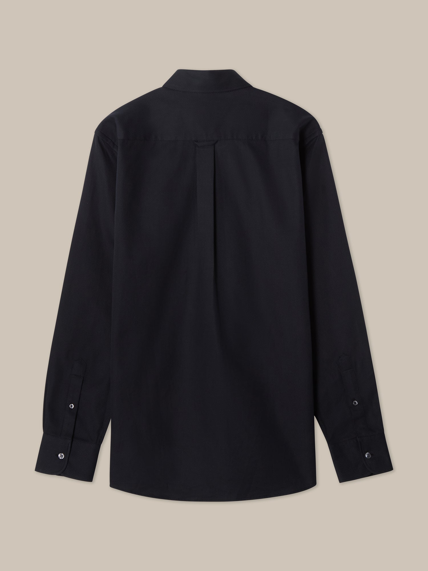 Robert Talbott Harrison Camicia Cotone Nero Piqué