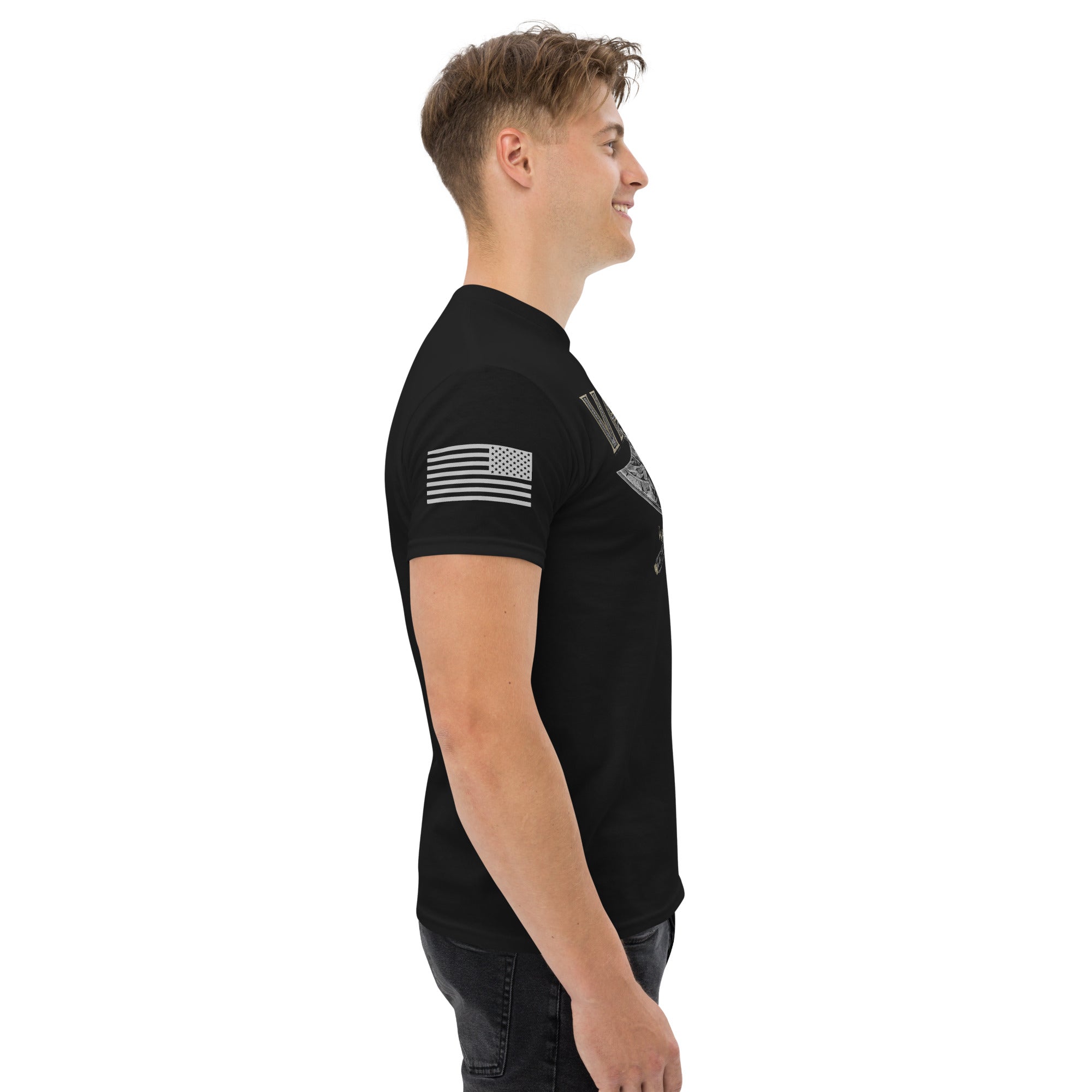 7.62 Design Valhalla Maglietta uomo nera cotone taglie S-5XL