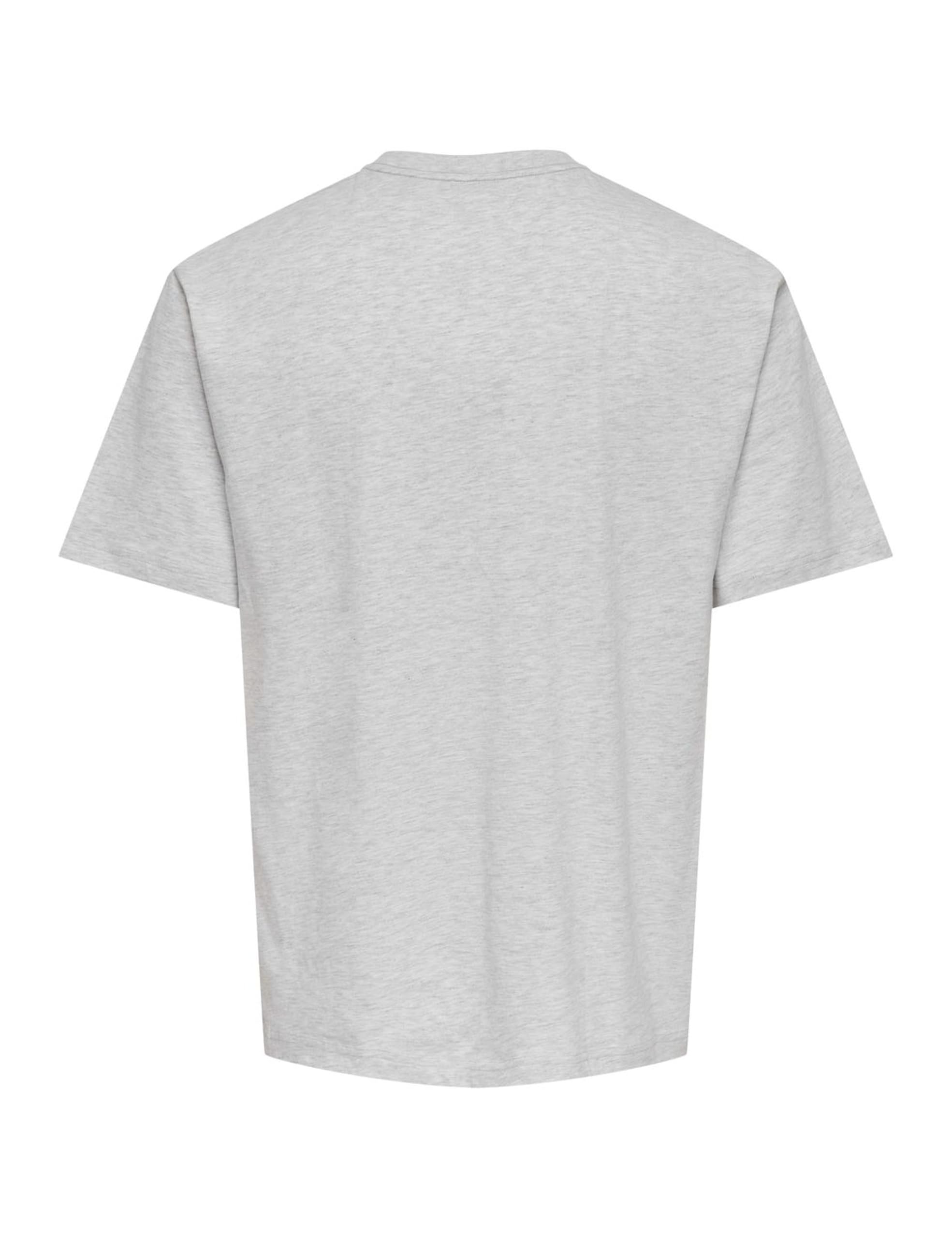 Only & Sons Onsaaron Life RLX maglietta uomo grigio cotone