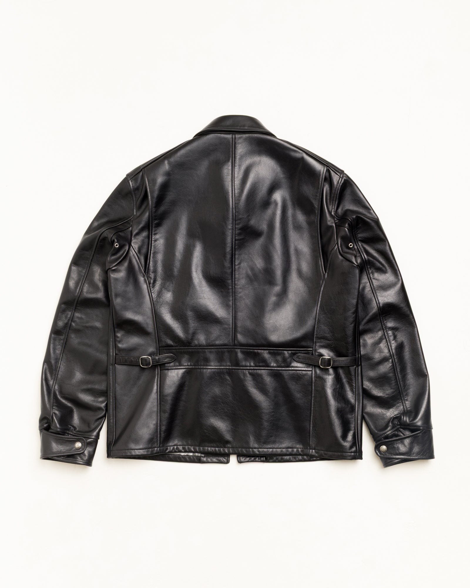 Stussy Junya Leather Jacket giacca pelle nera pelle 100%
