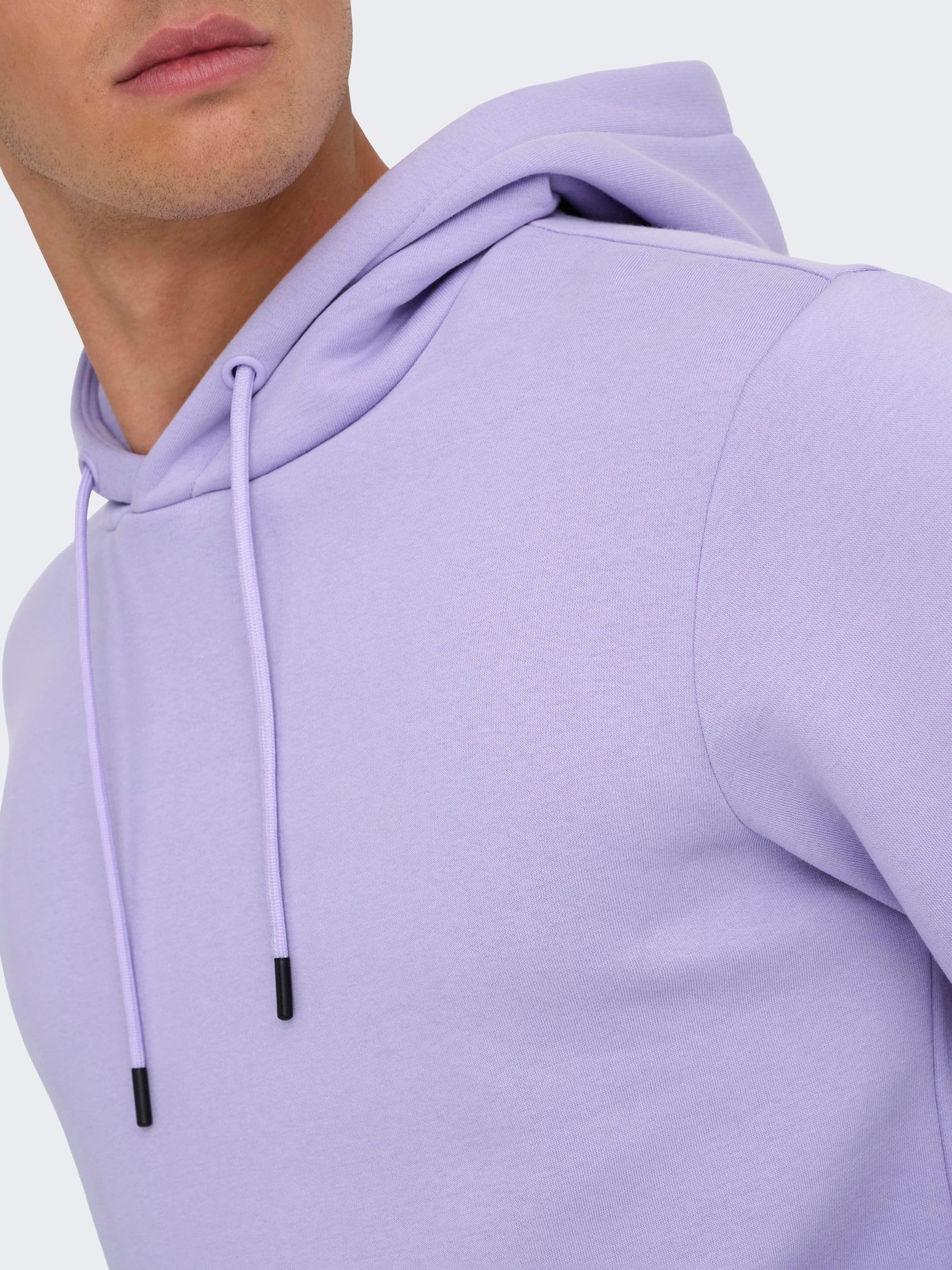 Only & Sons Onsceres Felpa Cappuccio Uomo Lavanda XS