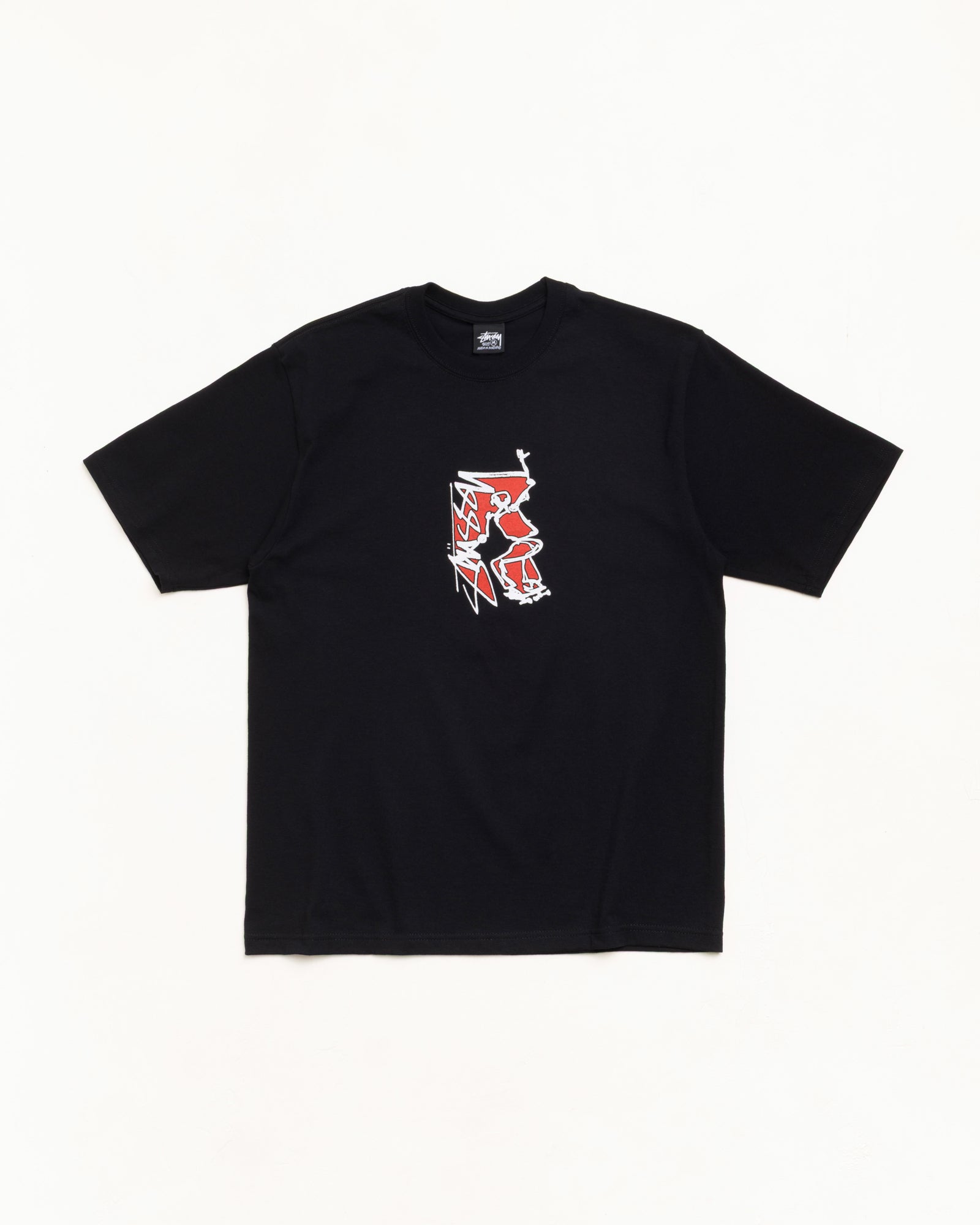 Stussy Smooth Sk8 Tee maglietta nera cotone