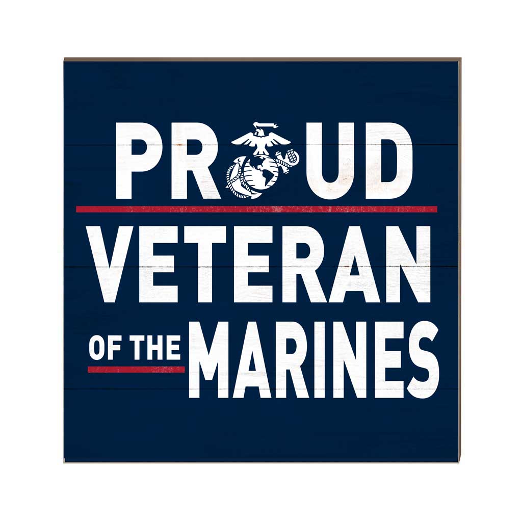 7.62 Design Home Products USMC Proud Veteran targa legno 10x10