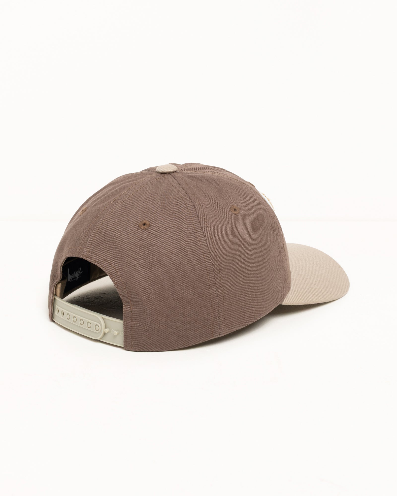 Stussy Chenille S snapback cap Marrone cotone