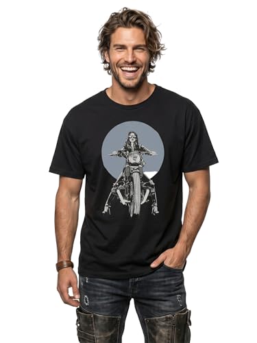 Makaya R100 Biker T-Shirt Moto Uomo M Cotone