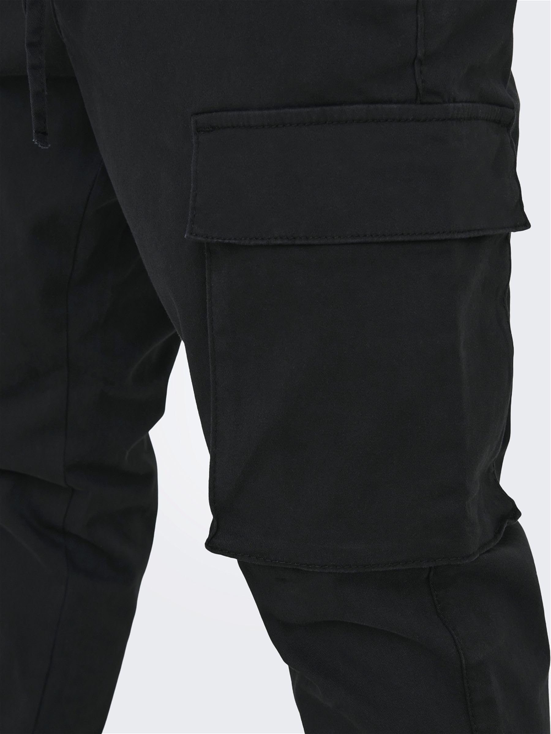 ONLY & SONS Onscam pantaloni cargo tapered L kaki cotone