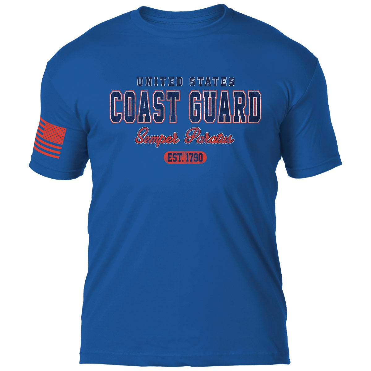 7.62 Design US Coast Guard Vintage maglietta uomo blu royal cotone