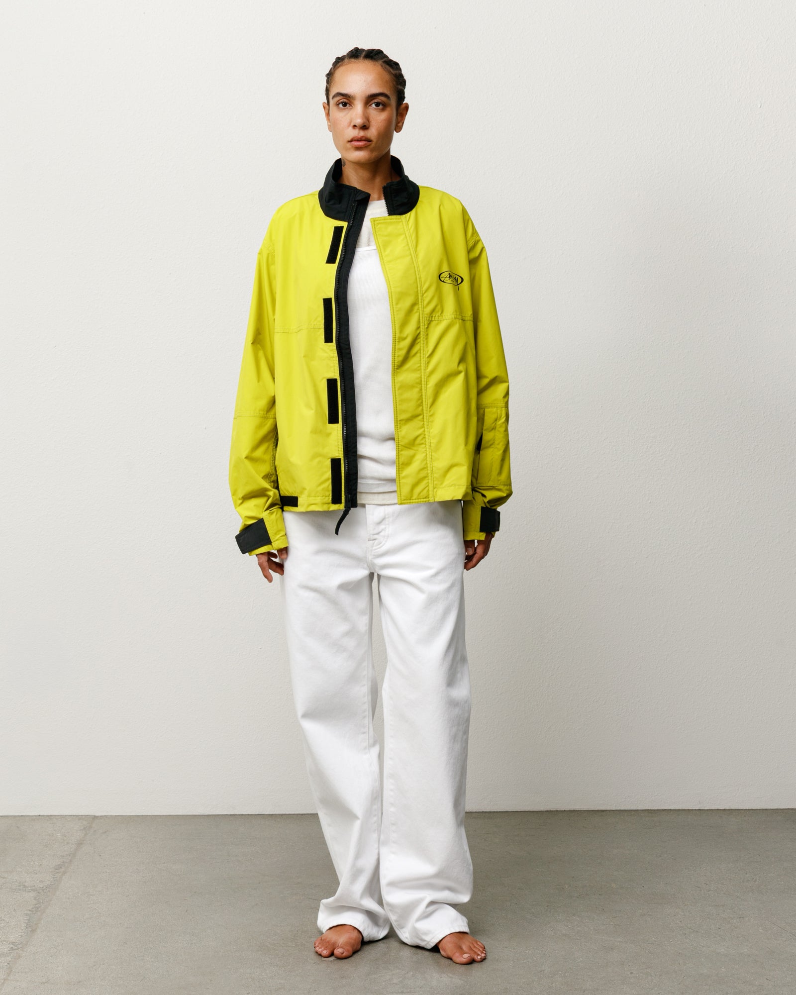 Stussy MX Jacket giacca lime ripstop idrorepellente