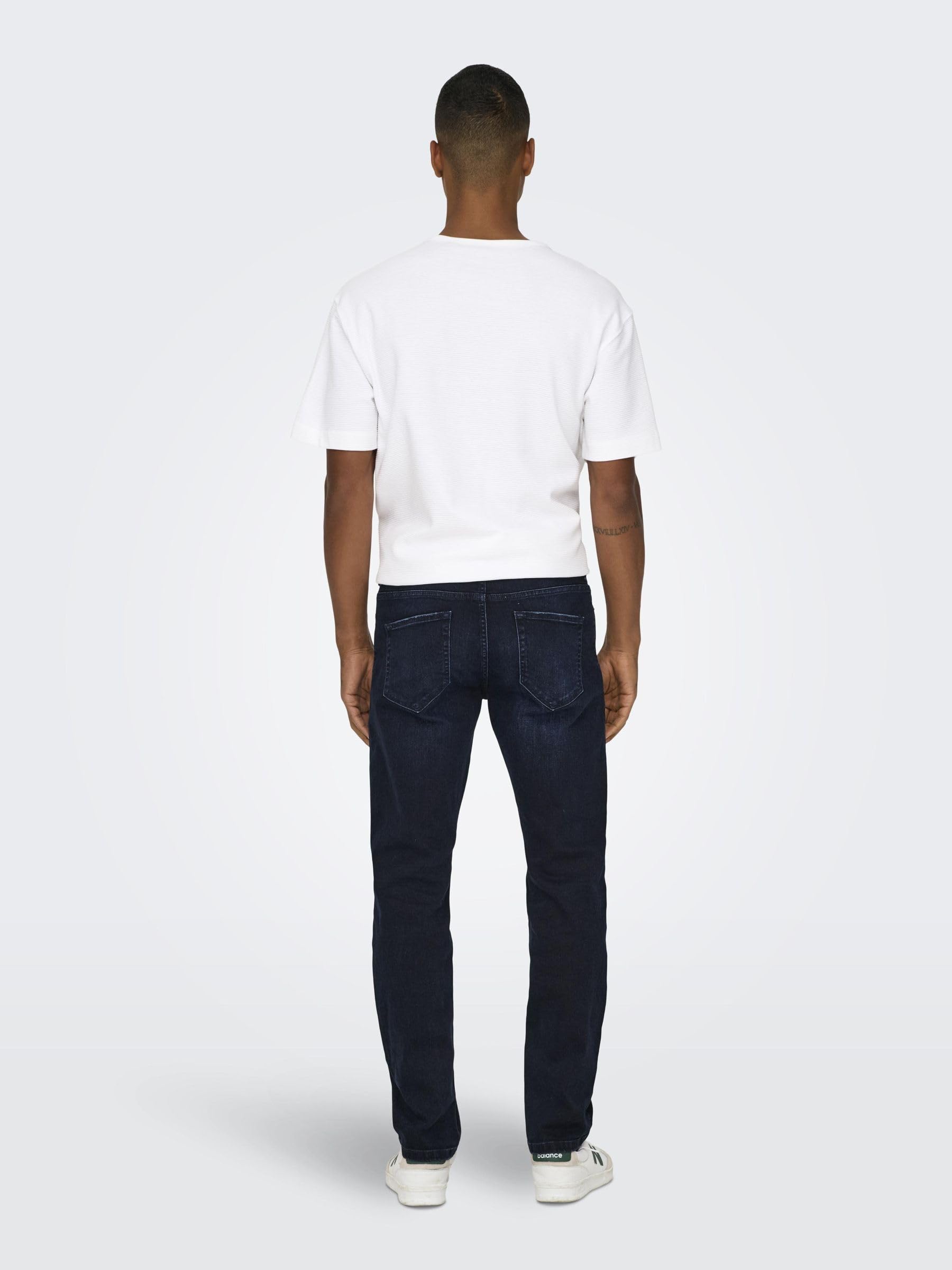 ONLY & SONS Onsweft Reg Blue Blk 2652 Jeans Uomo 32W/32L Blu