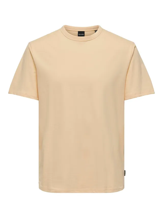 ONLY & SONS Onssmart T-shirt uomo L gialla cotone