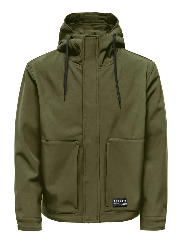 Only & Sons Onsaslan Otw Giacca Softshell Uomo Olive Night