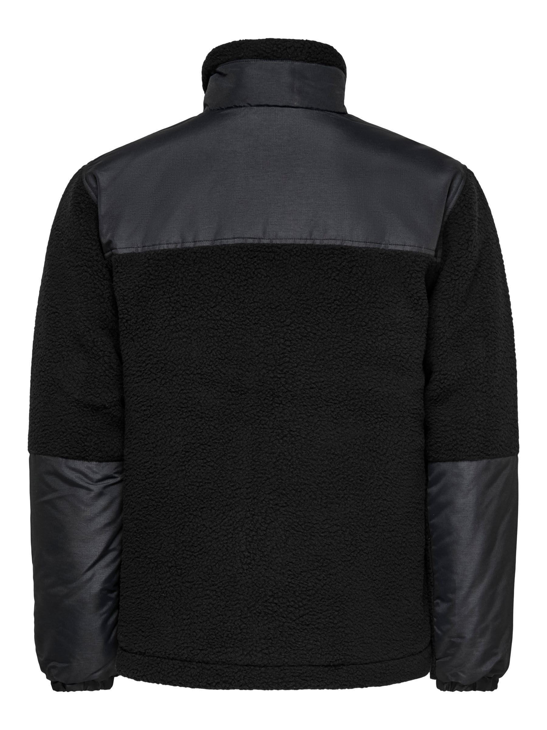 Only & Sons Onstyro Padded Sherpa Giacca Uomo L Nero