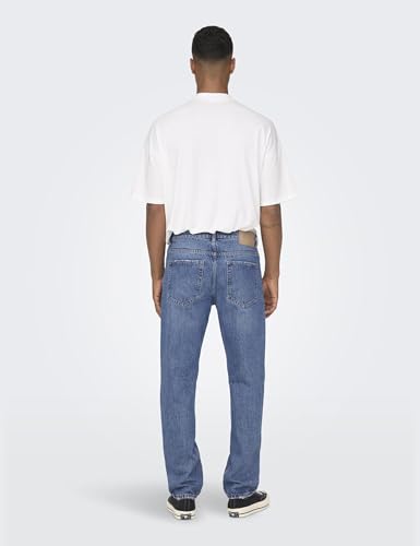 Only & Sons Onsedge Jeans Uomo Loose Medium Blue 33/30