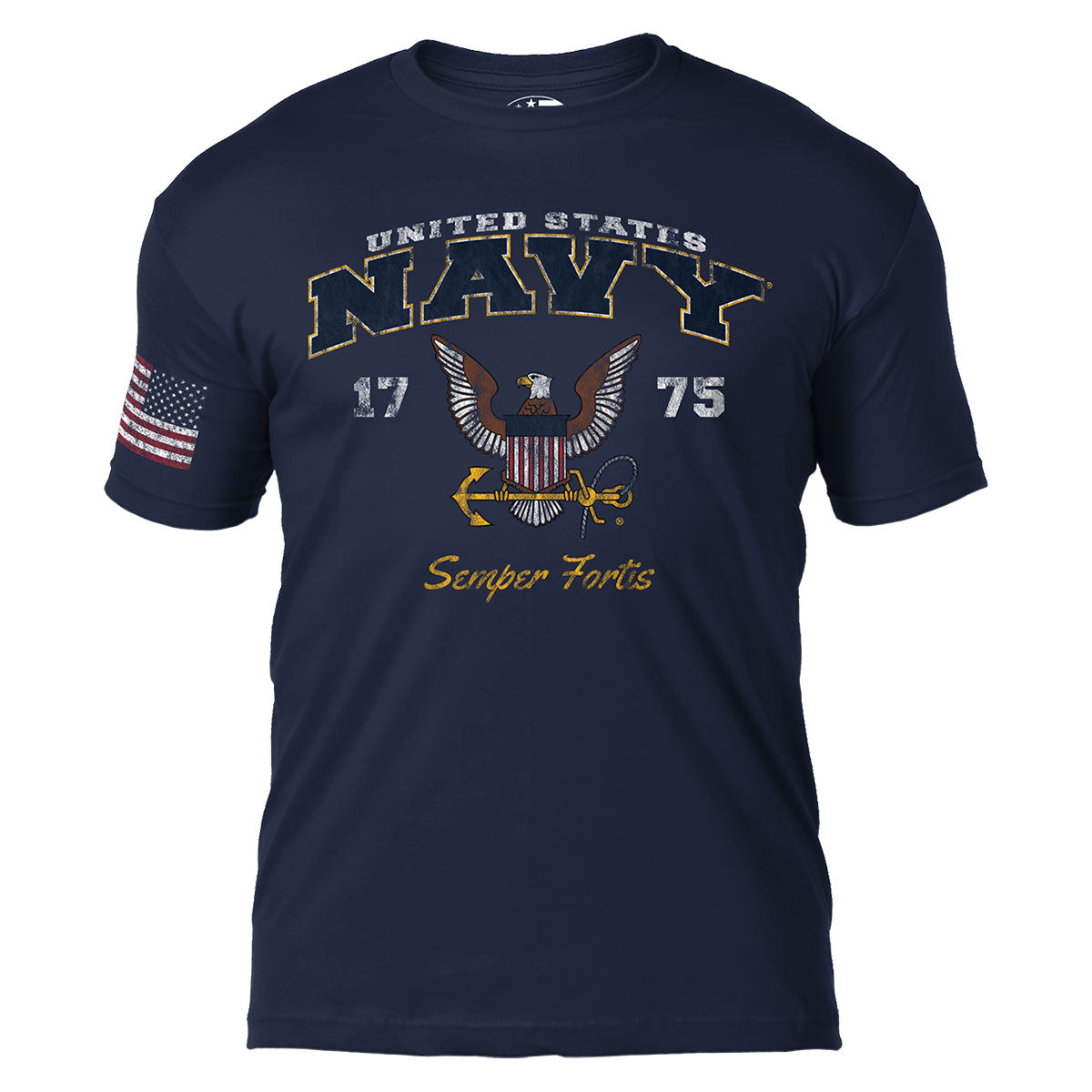 7.62 Design US Navy Vintage T-Shirt Uomo Blu Cotone Taglia L