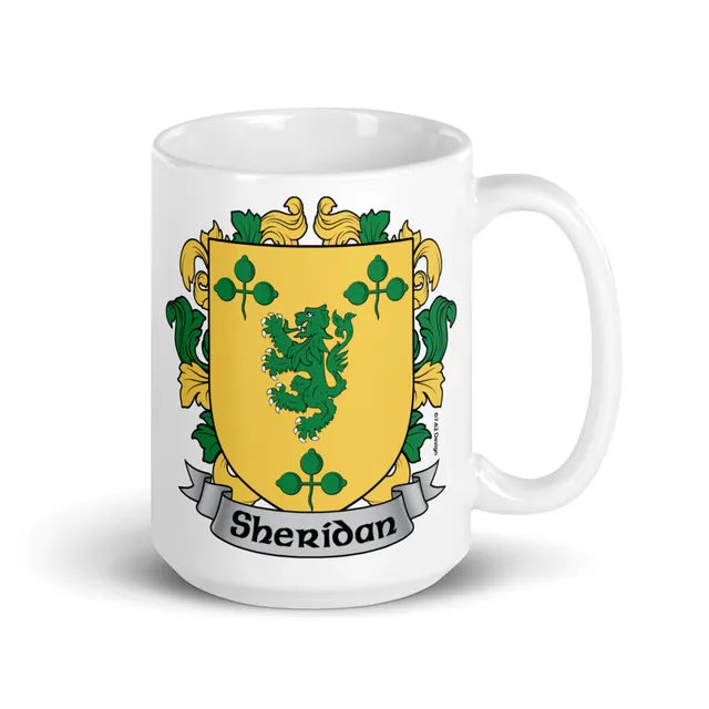 7.62 Design Sheridan Irish Crest Tazza Ceramica 15oz Stemma