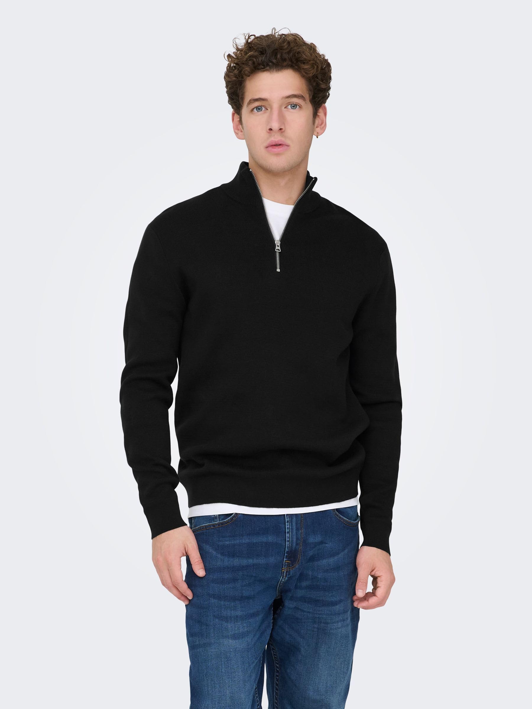 Only & Sons Onsting Pullover uomo L nero girocollo