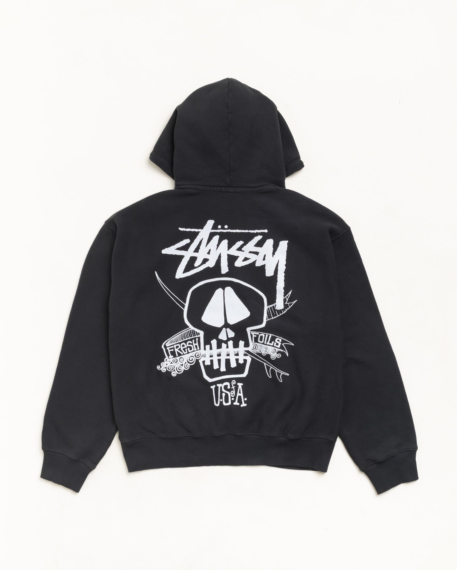Stussy Fresh Foils Felpa Faded Black 451gsm