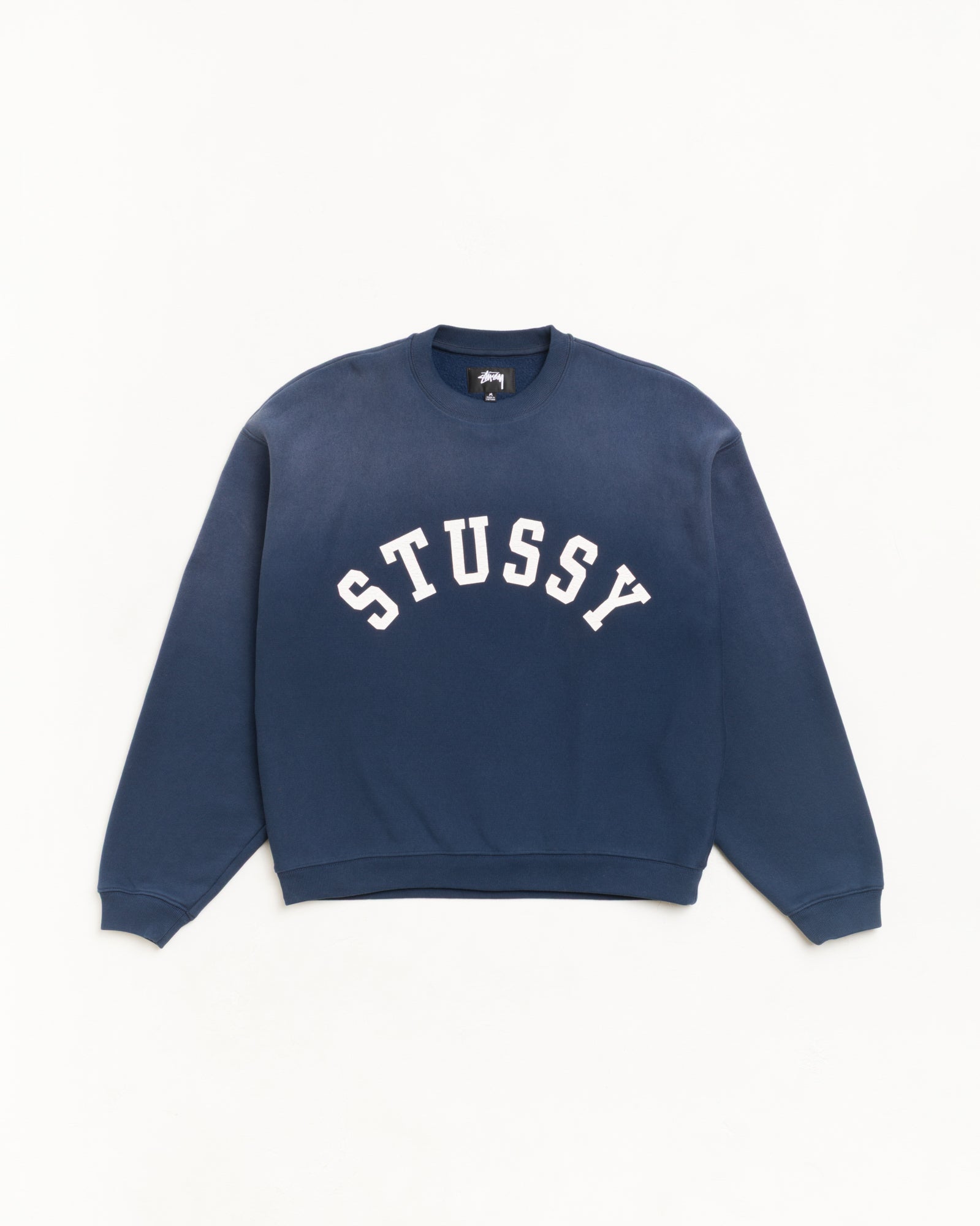 Stussy Felpa Girocollo Oversize felpa Navy cotone 500 gsm