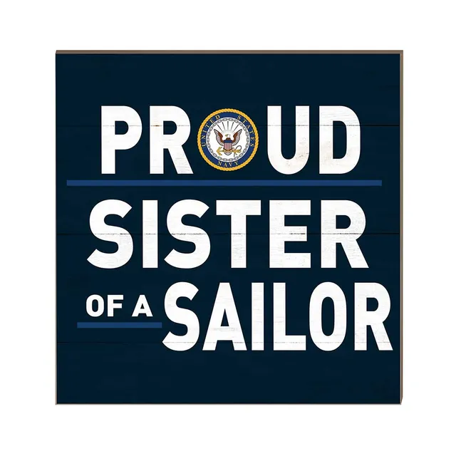 7.62 Design Navy Proud Sister targa legno 25x25 cm