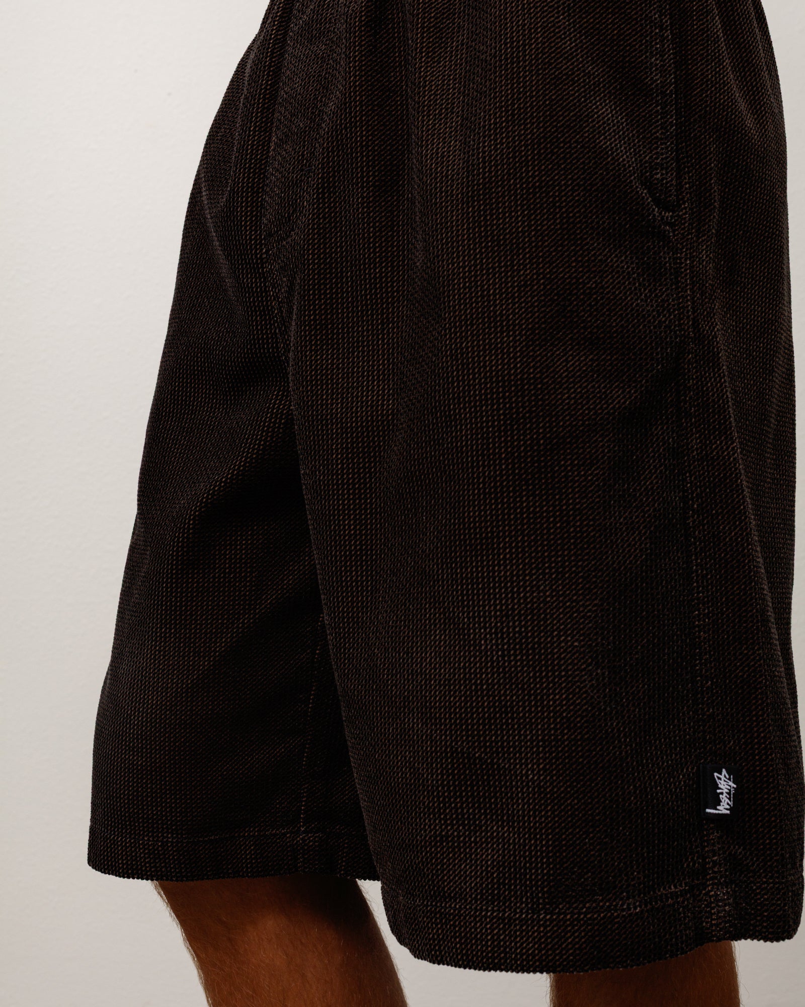 Stussy Baggy Twill Cord Beach Short shorts nero 100% cotone