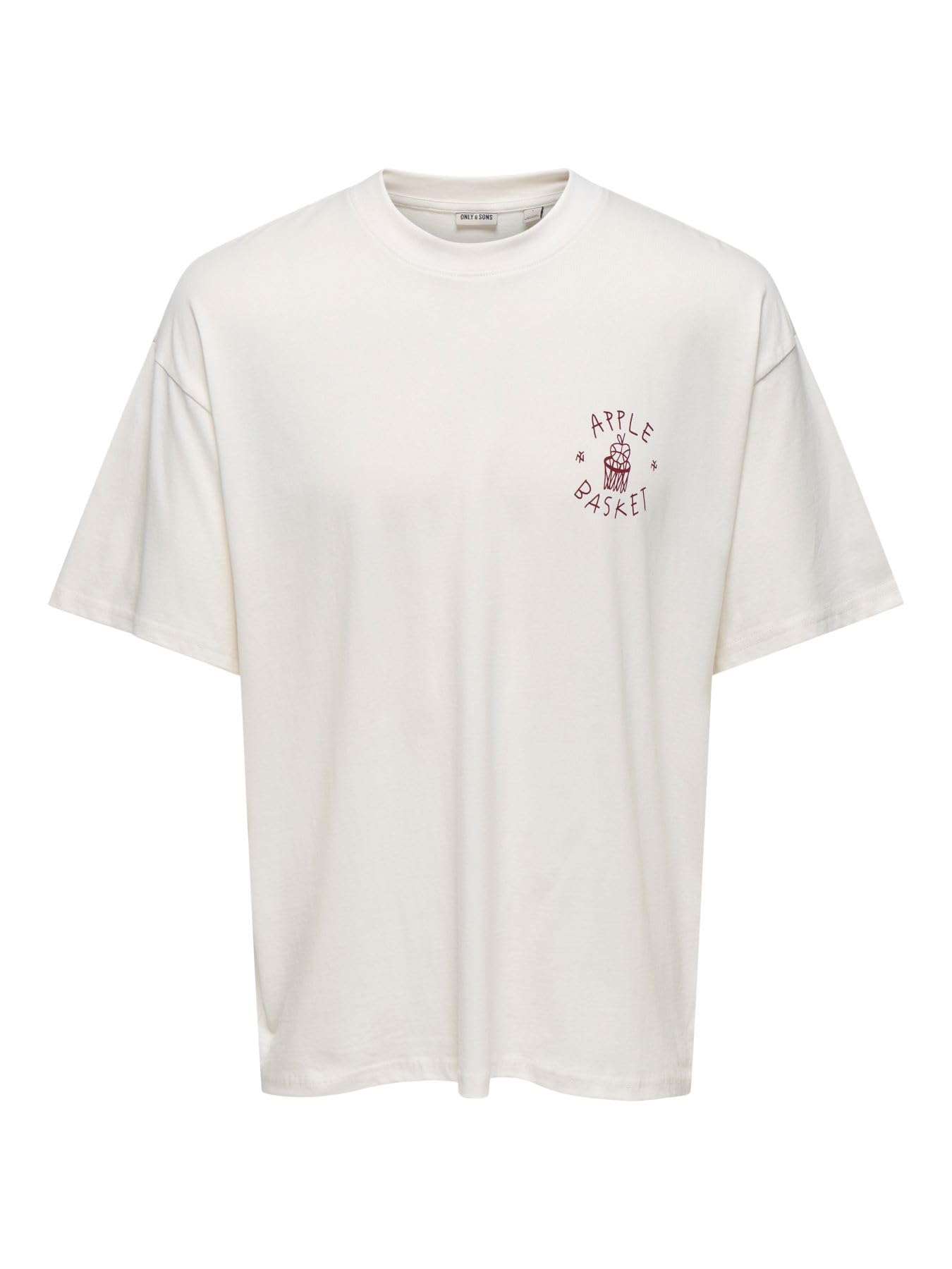 Only & Sons T-Shirt Girocollo Bianca Stampa Uomo S