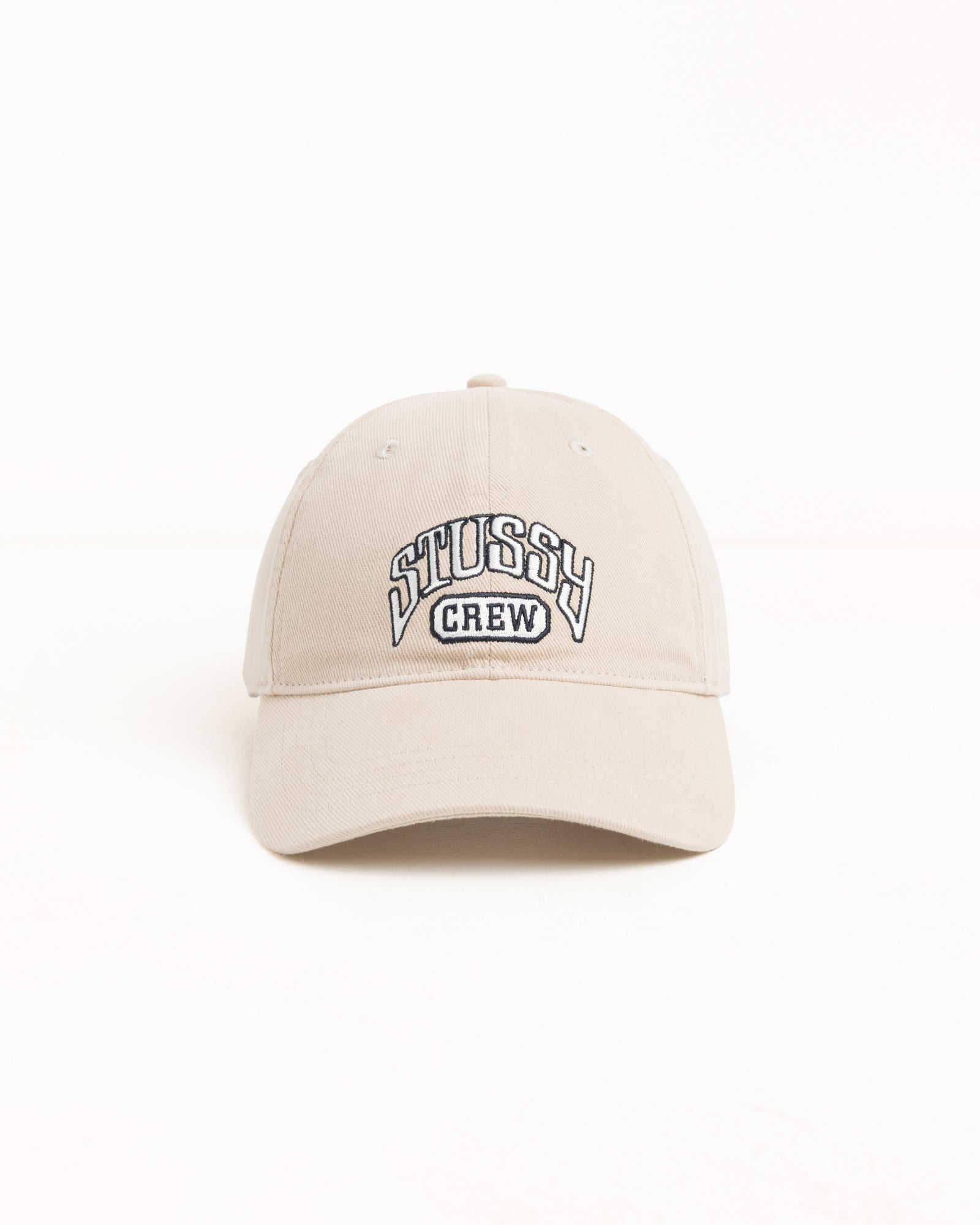 Stussy Crew Cap berretto cotone sand taglia unica