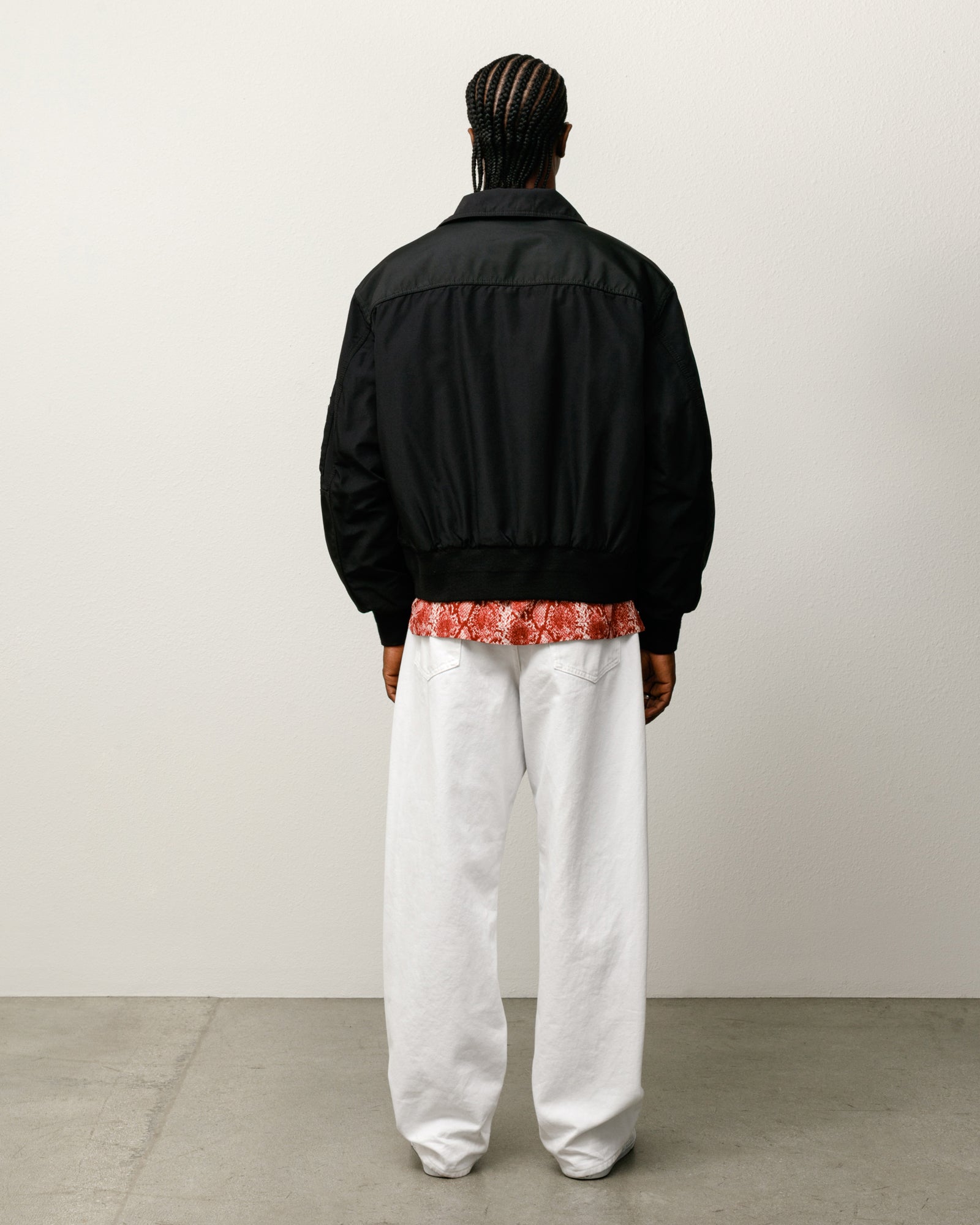 Stussy Outerwear Mock Neck Flight Bomber giacca Black