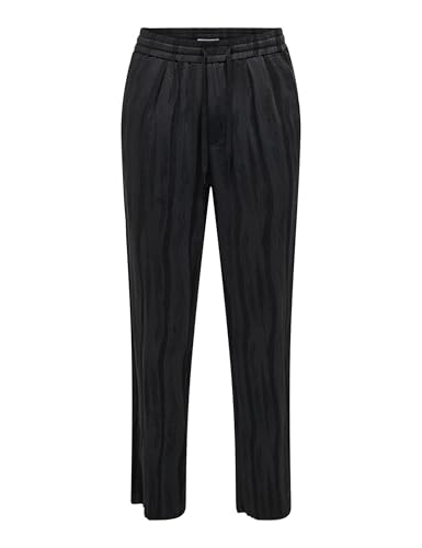 Only & Sons Pantaloni uomo XL nero tasche laterali