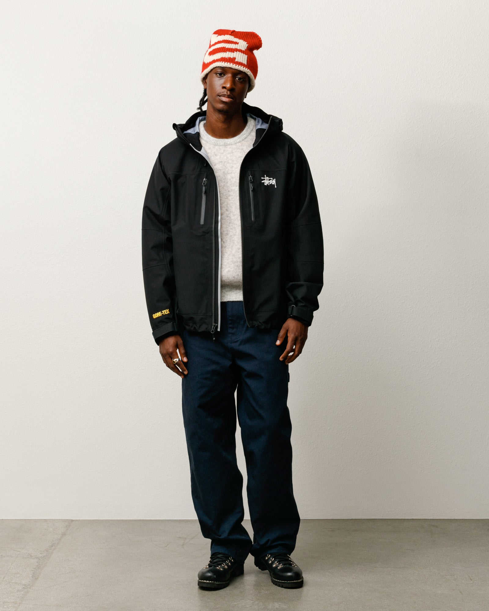 Stussy Gore-Tex Guide Shell giacca impermeabile Black