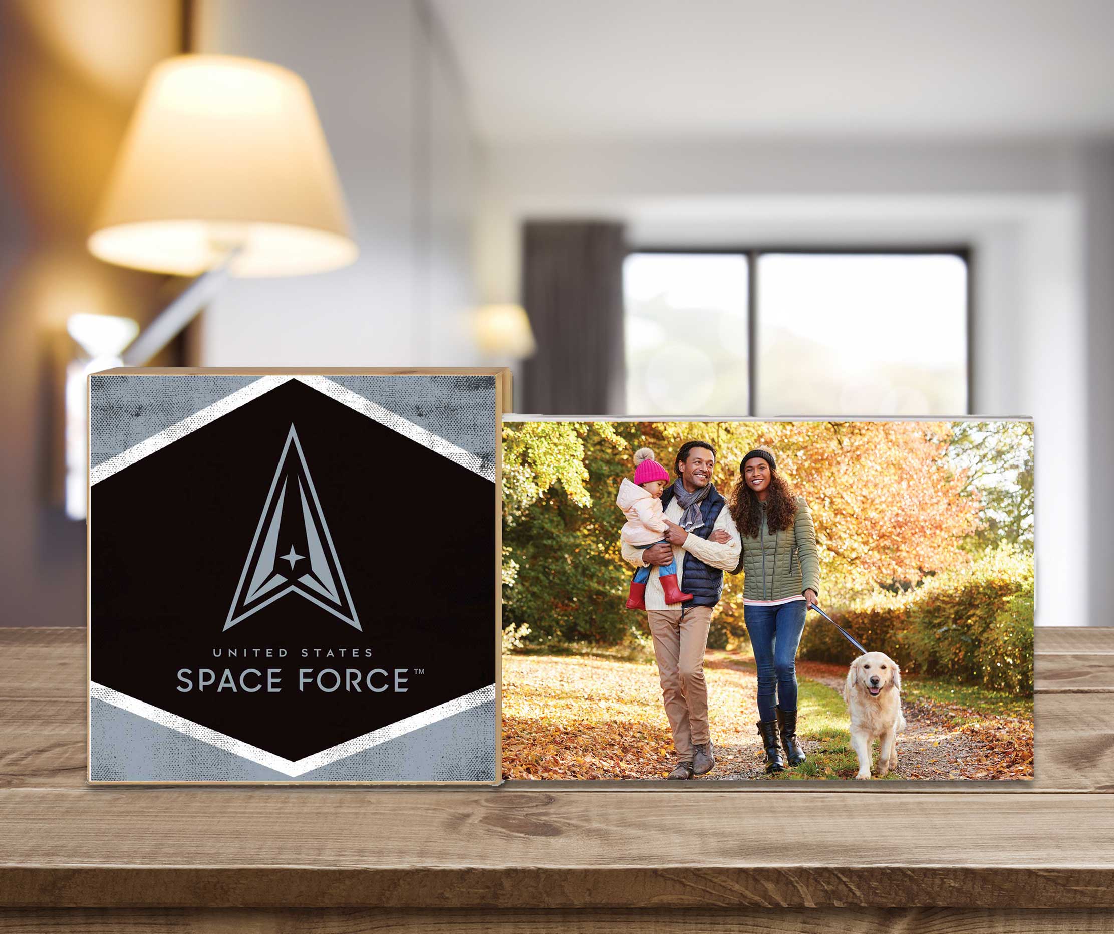 7.62 Design Space Force Cornice Foto 4x6 Logo Galleggiante