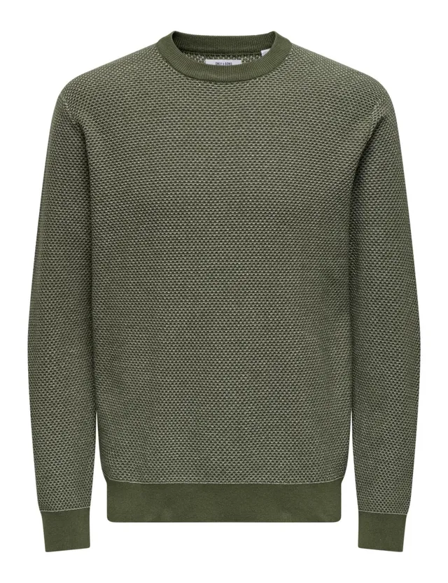 Only & Sons Onsmorgan pullover maglione uomo desert tortora