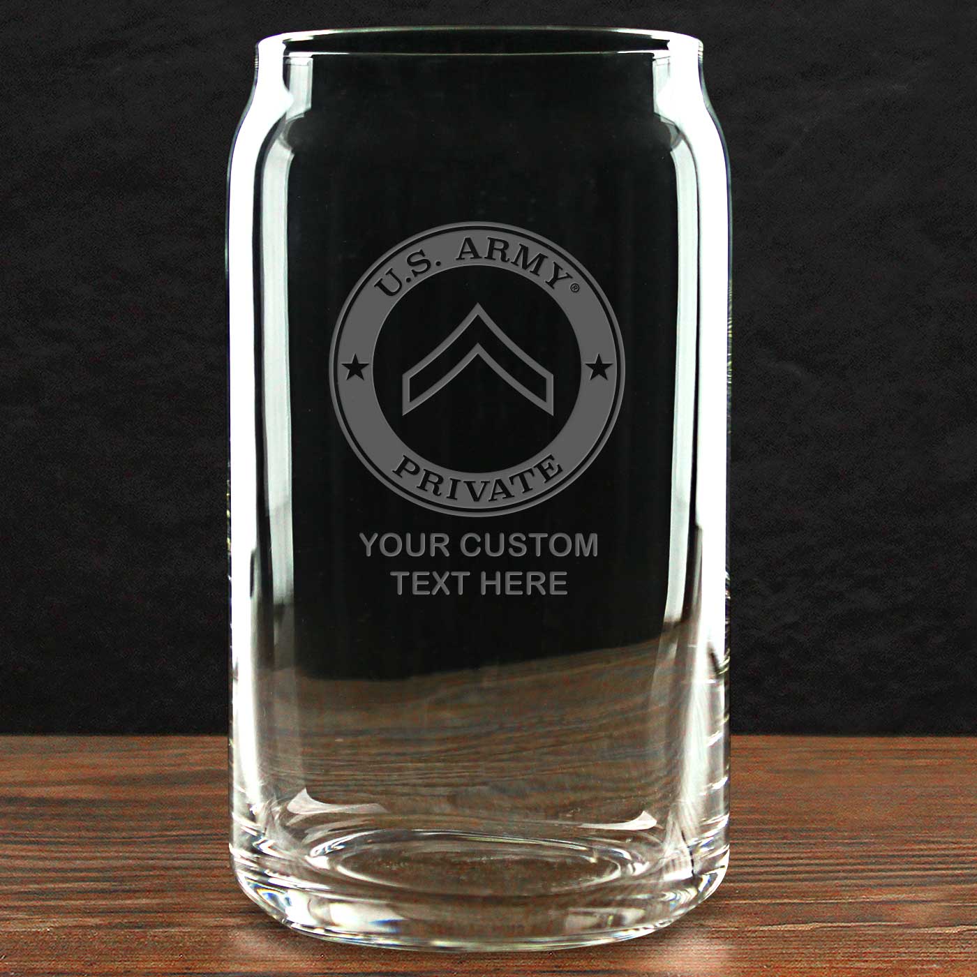 7.62 Design US Army Build Your Glass bicchiere vetro 473 ml personalizzato