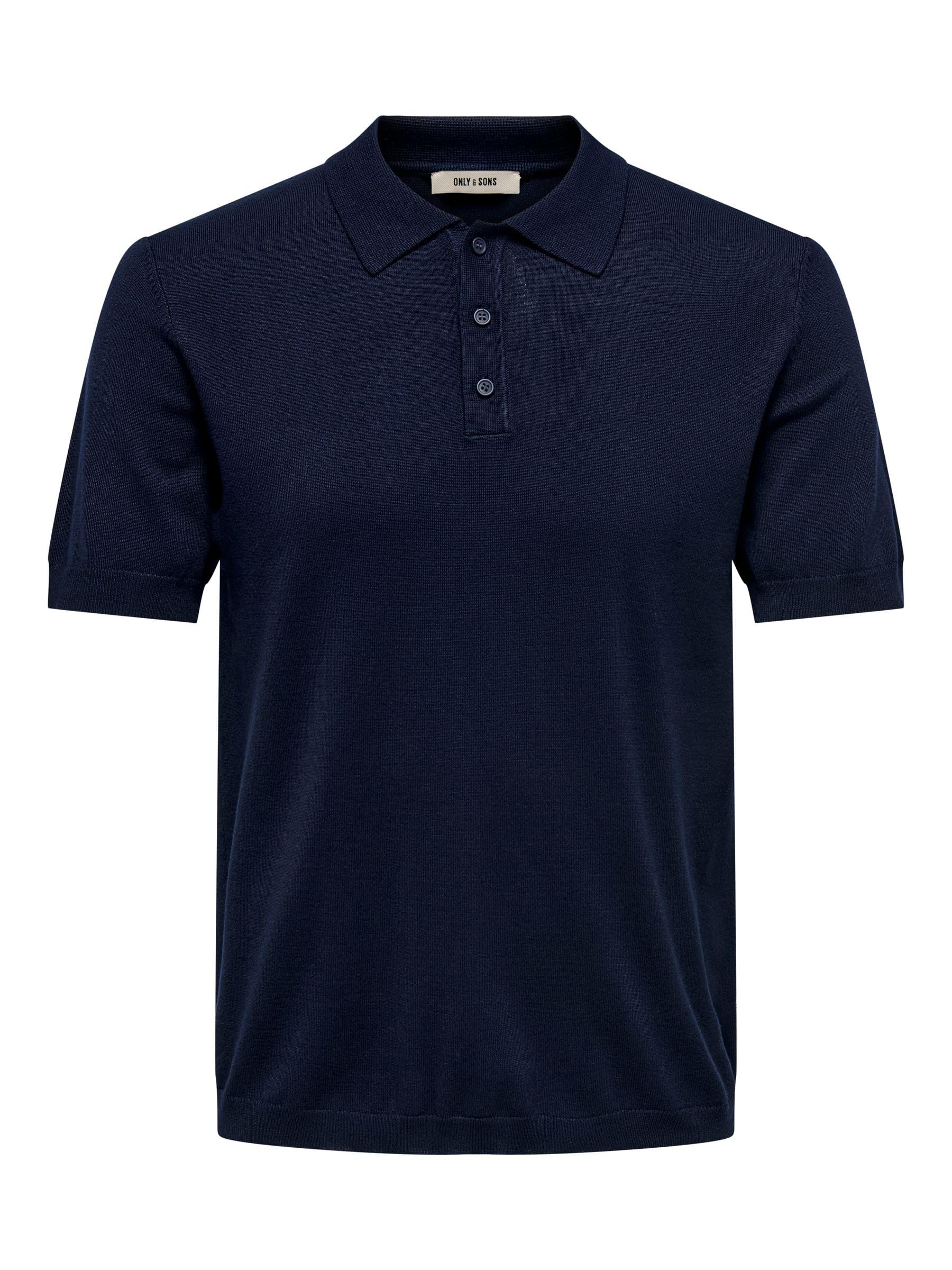 Only & Sons Onswyler Polo Uomo XS Navy Maglia Cotone