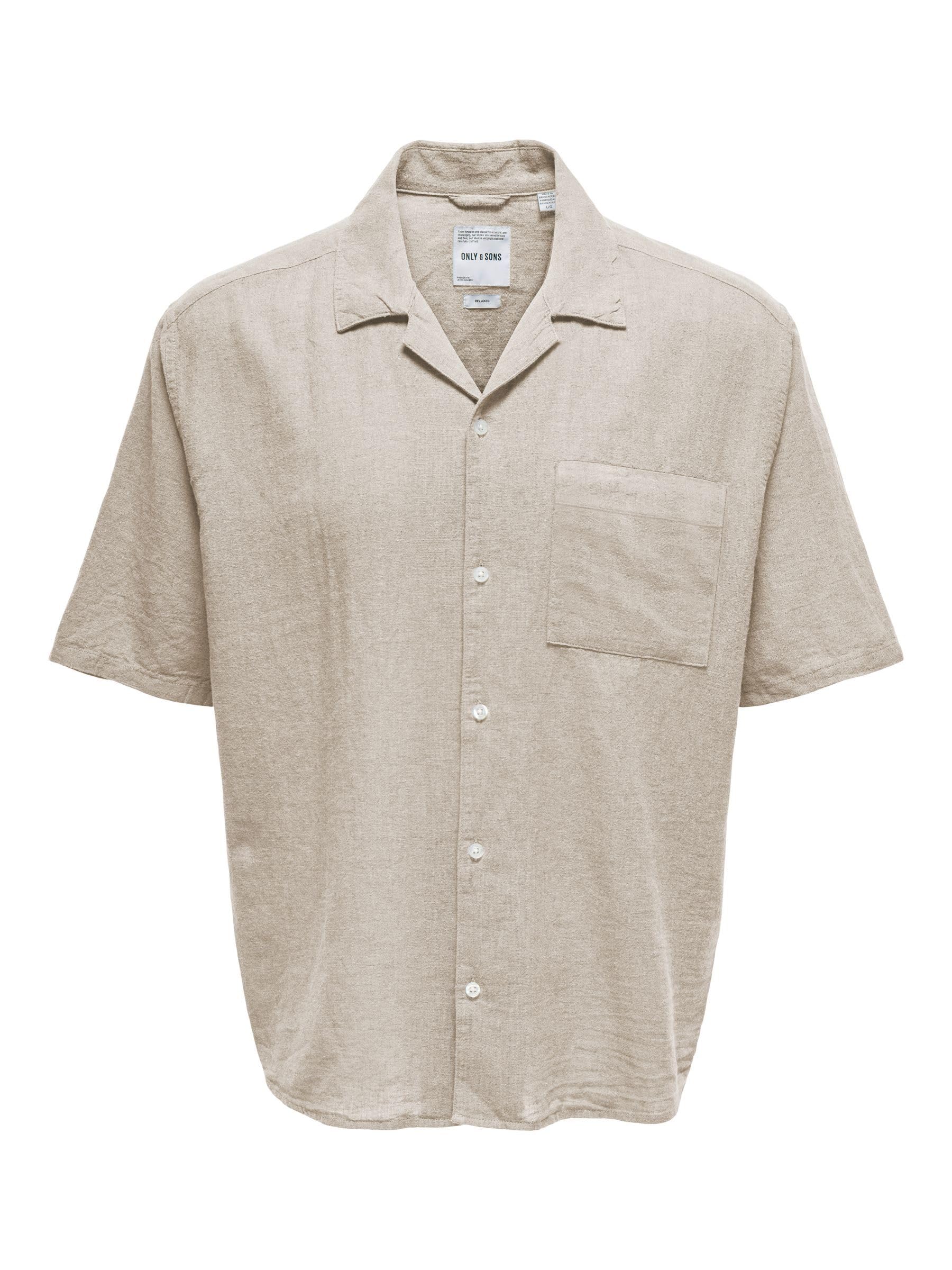 Only & Sons Onscaiden Shirt Camicia Uomo Manica Corta Palude