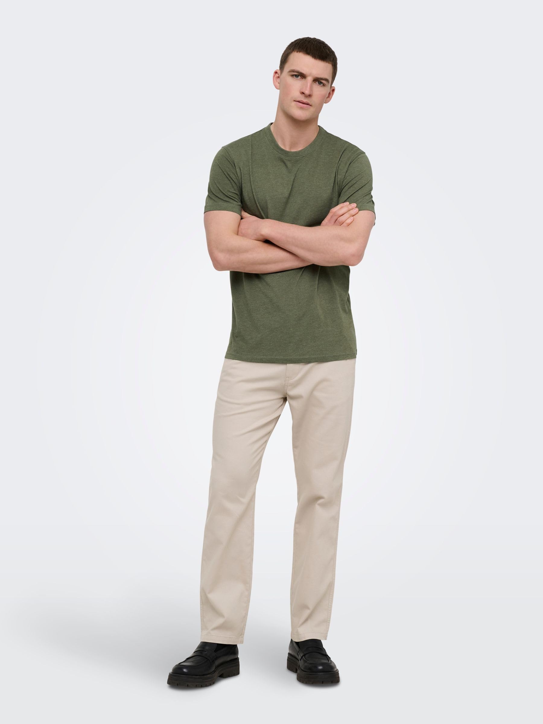 ONLY & SONS Onsmax Life T-Shirt Uomo Olive Night XS
