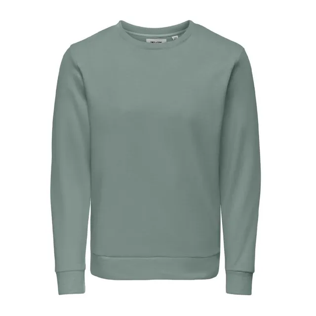 Only & Sons Chase felpa uomo S verde cotone