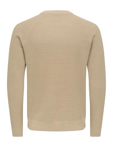 Only & Sons Onshay Reg LS Structure Crew Knit Maglione M