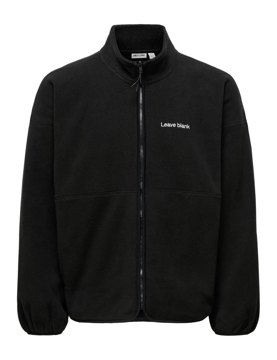 Only & Sons Onsasger Felpa Zip Collo Alto M Nero Onice Uomo