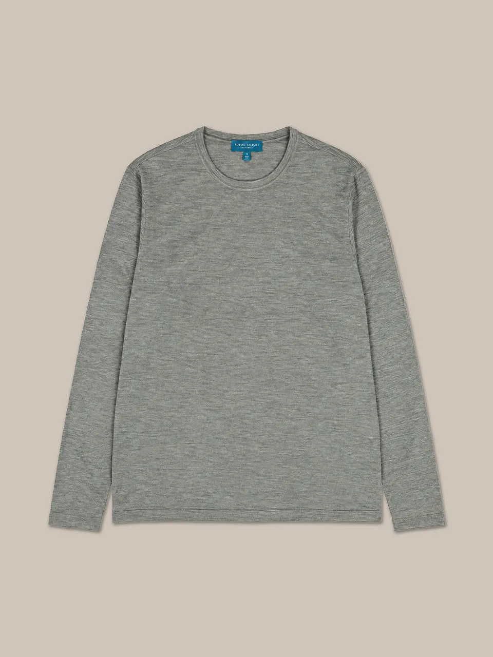Robert Talbott Lawrence Maglione Medium Gray lana seta