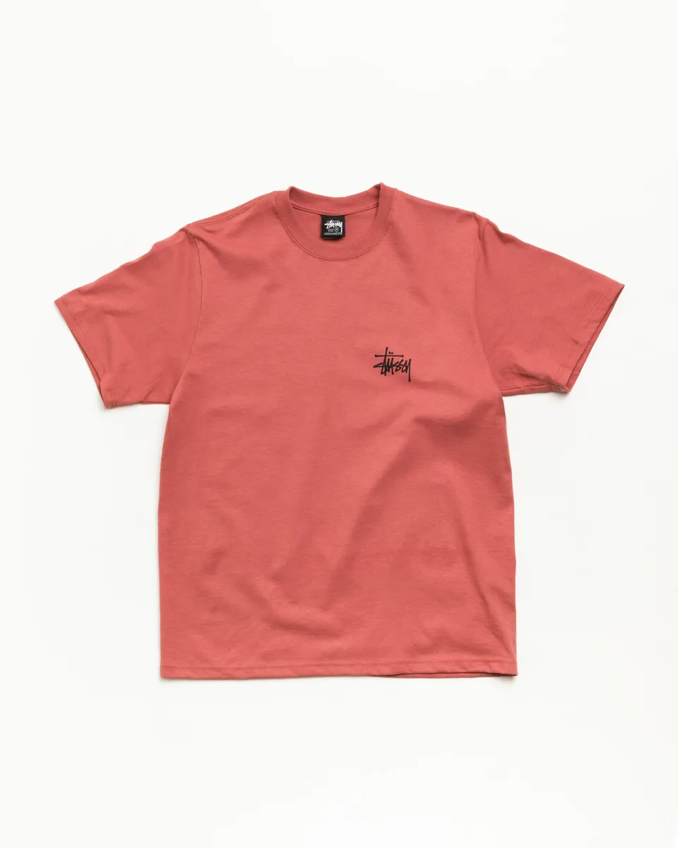 Stussy Basic Tee T-Shirt Clay Cotone 220gsm