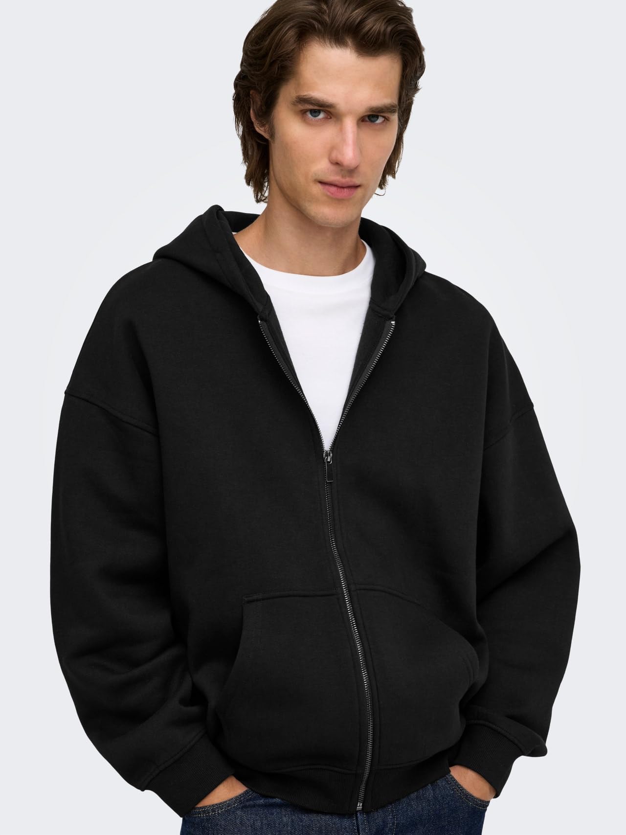 Only & Sons Onceres felpa girocollo uomo tinta unita