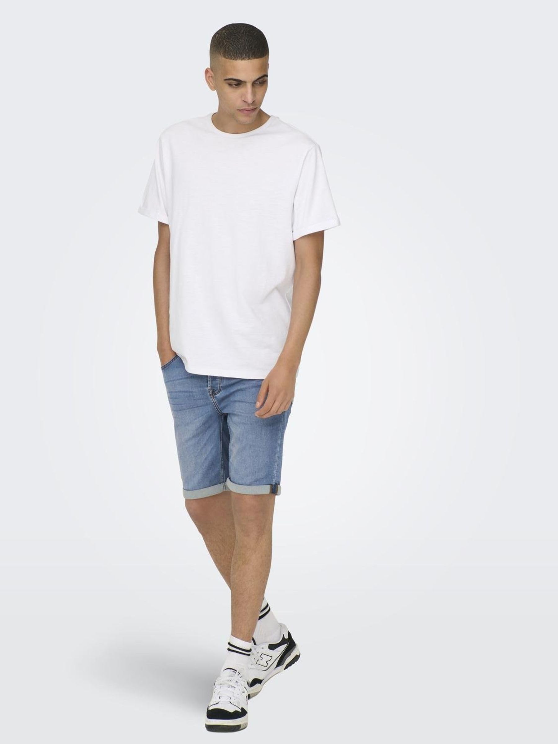 ONLY & SONS Ply Shorts Uomo Regular Vita Media