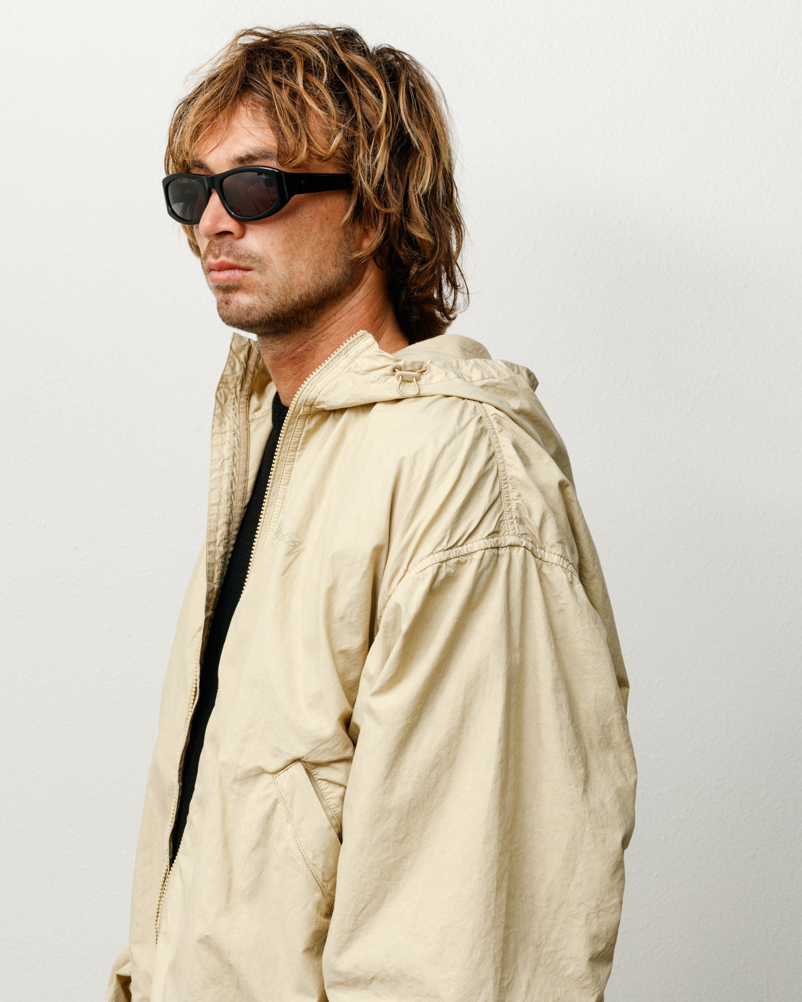 Stussy Landon Sunglasses occhiali neri bioacetato