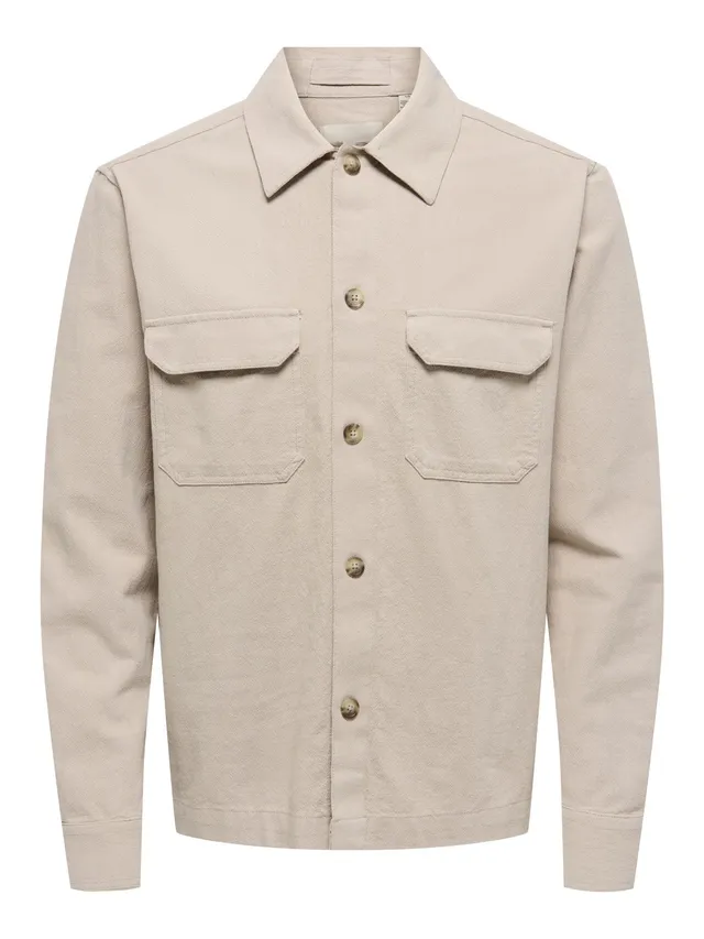 ONLY & SONS Onscolt 0570 Camicia Uomo Gardenia M Cotone