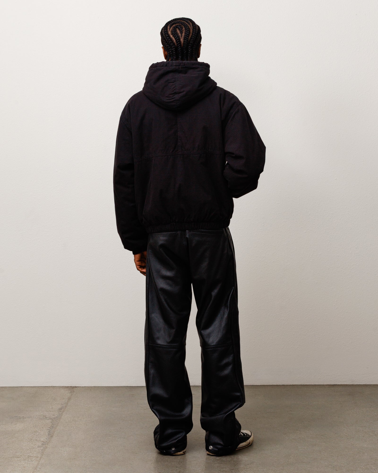 Stussy Pantaloni Moto in Pelle pantaloni pelle Black