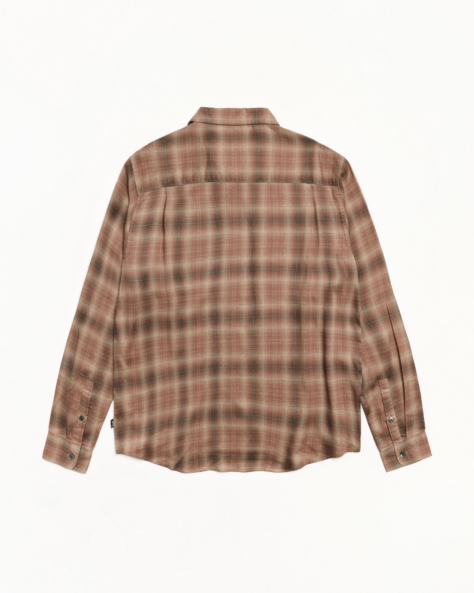 Stussy Matthew camicia brick quadri Tencel relaxed fit