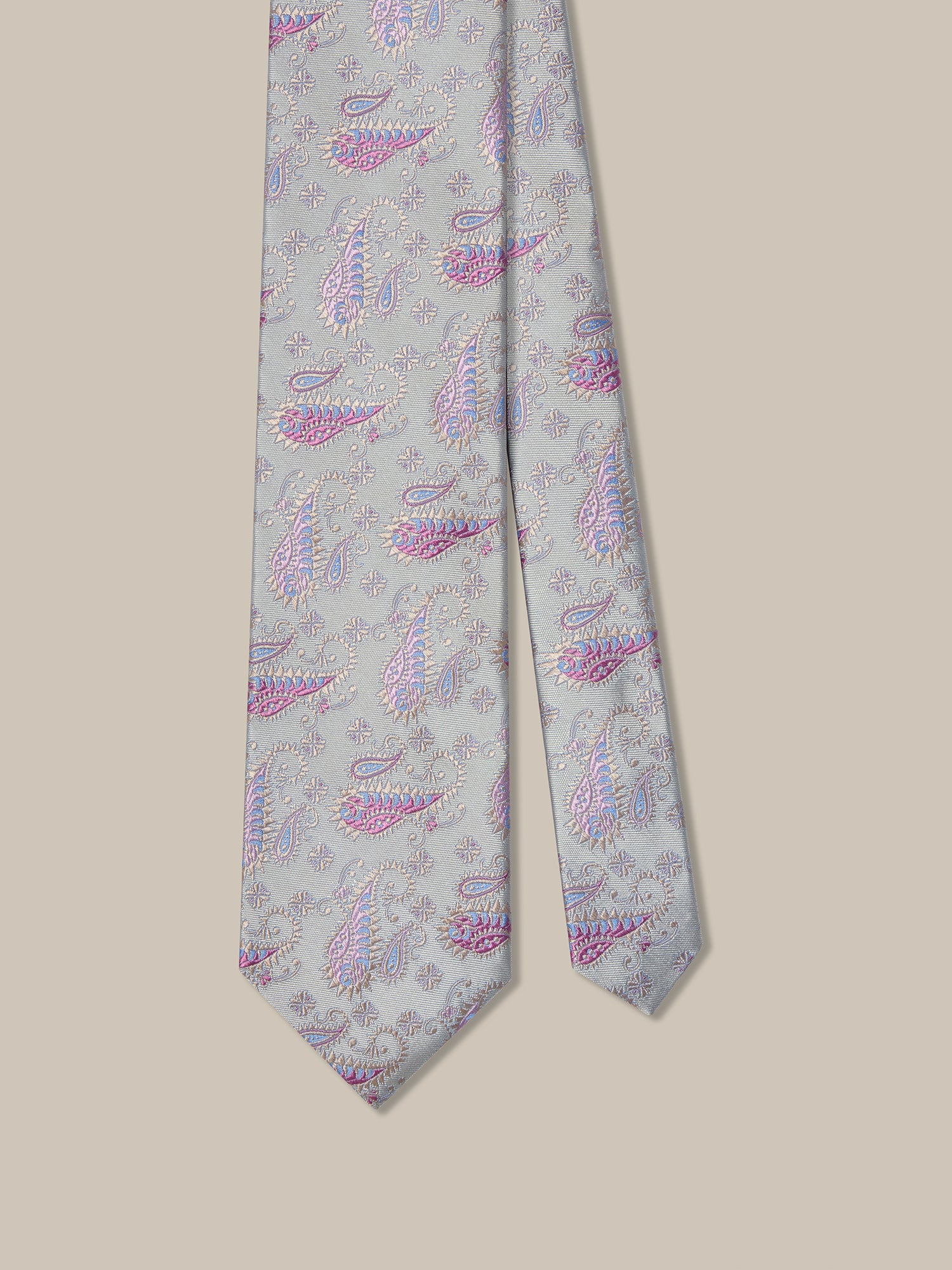 Robert Talbott Serrated Paisley Best of Class cravatta seta verde salvia