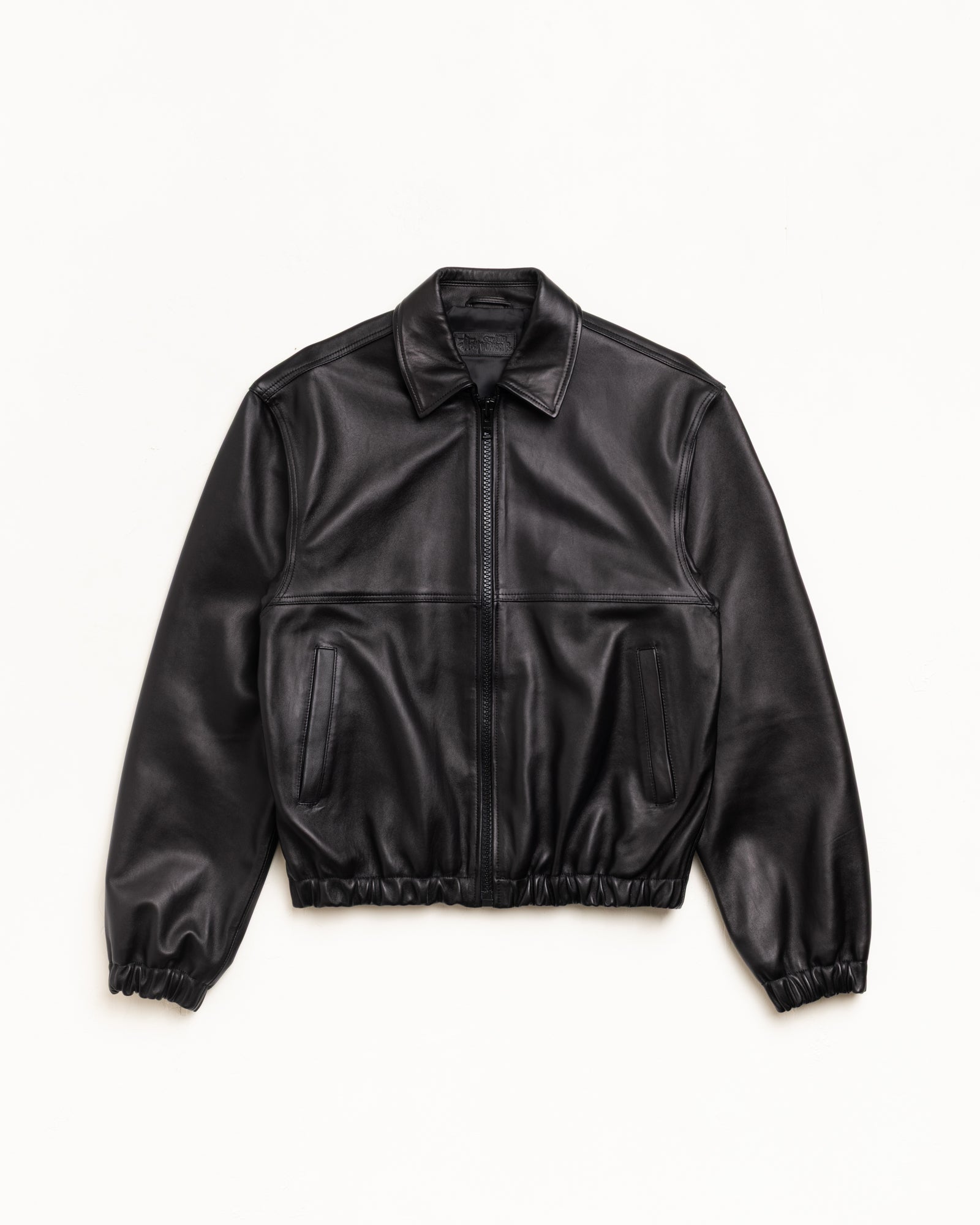 Stussy Giacca Lavoro Pelle Black YKK
