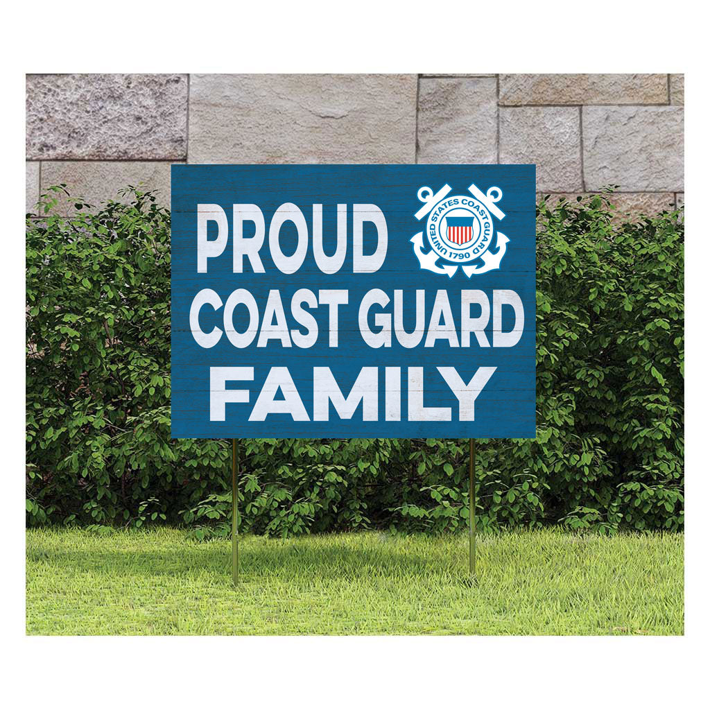 7.62 Design Coast Guard Family insegna giardino 18x24 navy